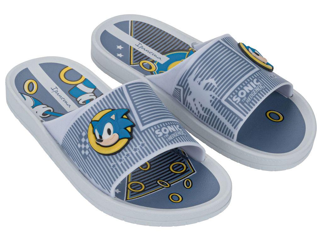 Sandalia Infantil Blanco/Azul Sonic Slide Ipanema-1
