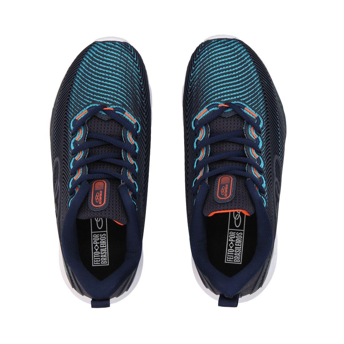 Zapatilla Infantil Azul/Verde Perfect 3 Olympikus-2