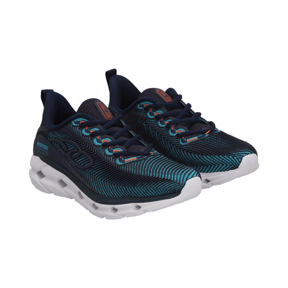 Zapatilla Infantil Azul/Verde Perfect 3 Olympikus-3