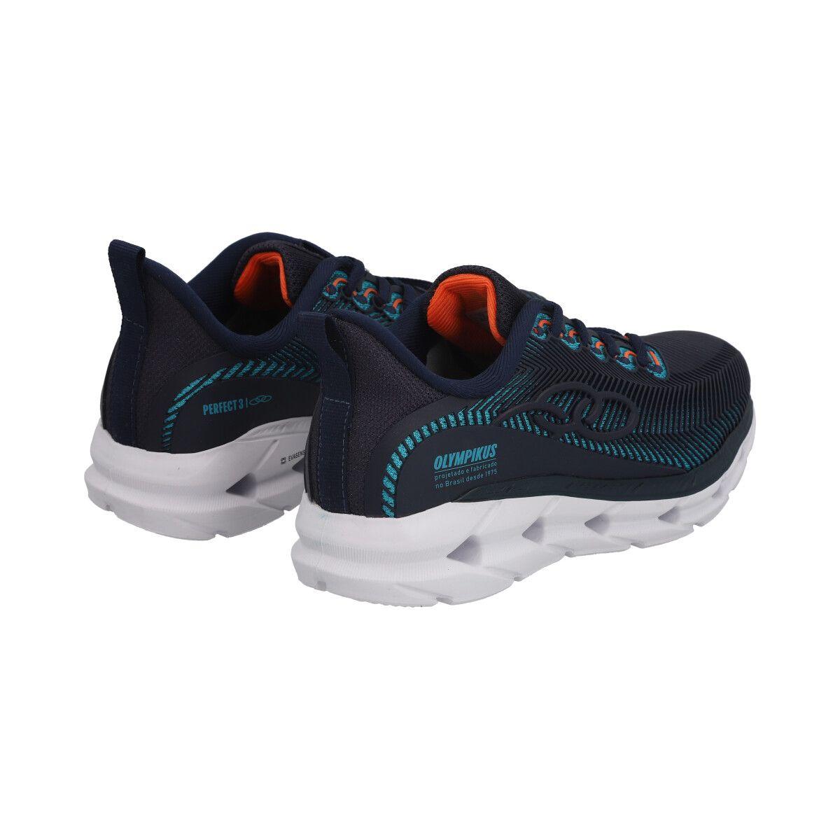 Zapatilla Infantil Azul/Verde Perfect 3 Olympikus-4