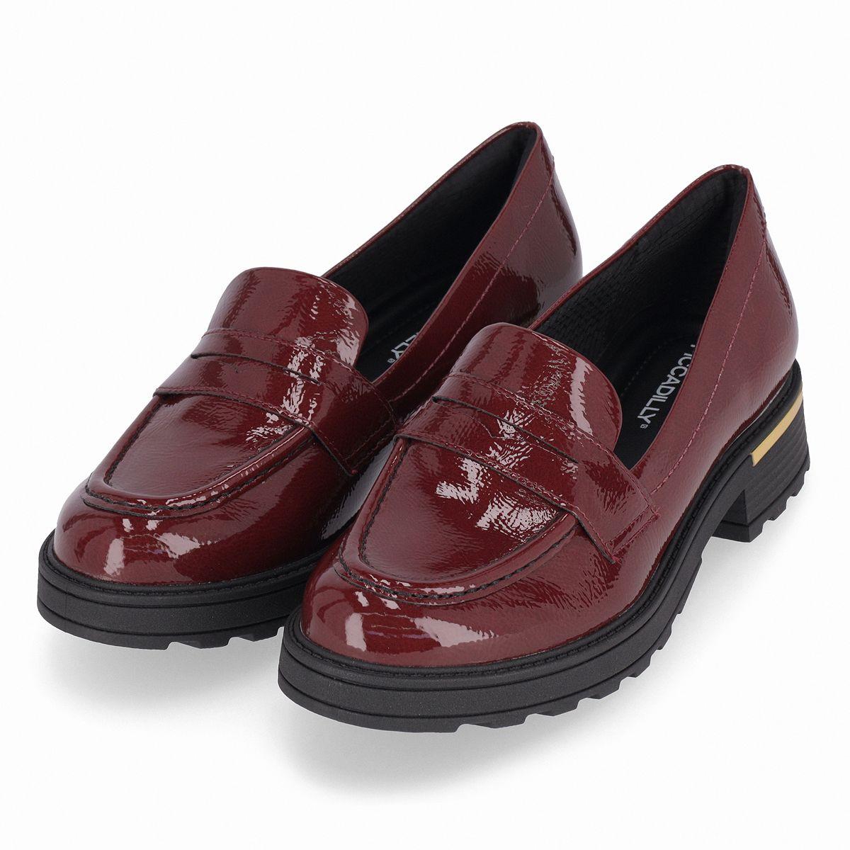 Mocasin Mujer Burdeo/Charol Gisa Piccadilly-2