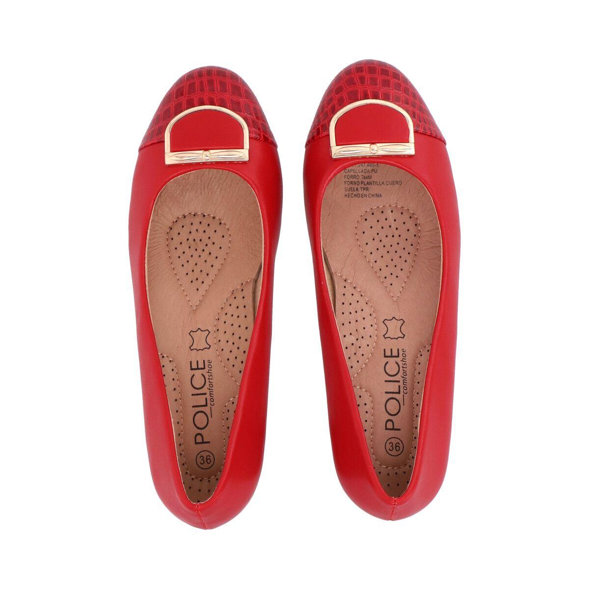 Zapato Kris Rojo Police-1