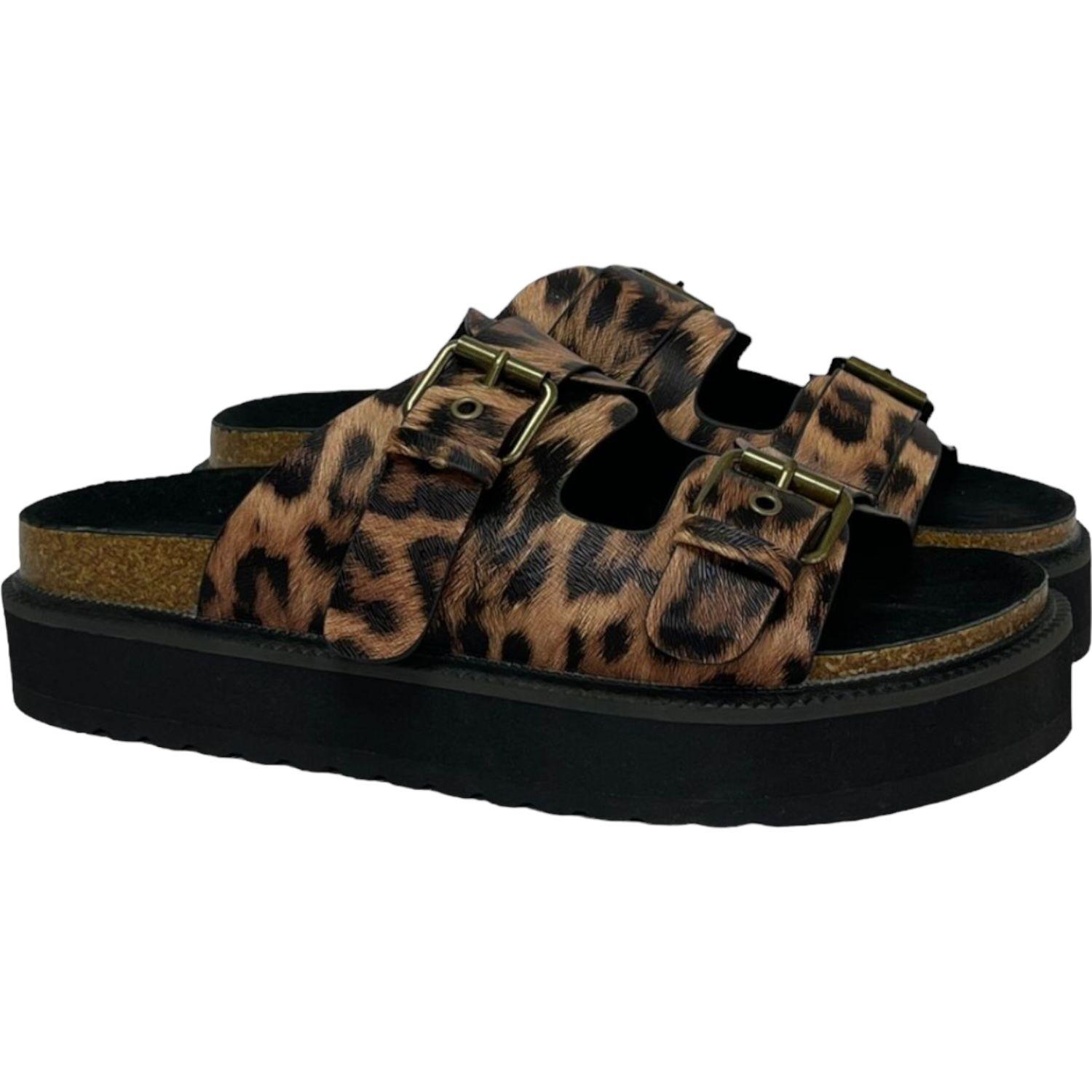 Sandalia Mujer Animal Print Tulum Detogni-2