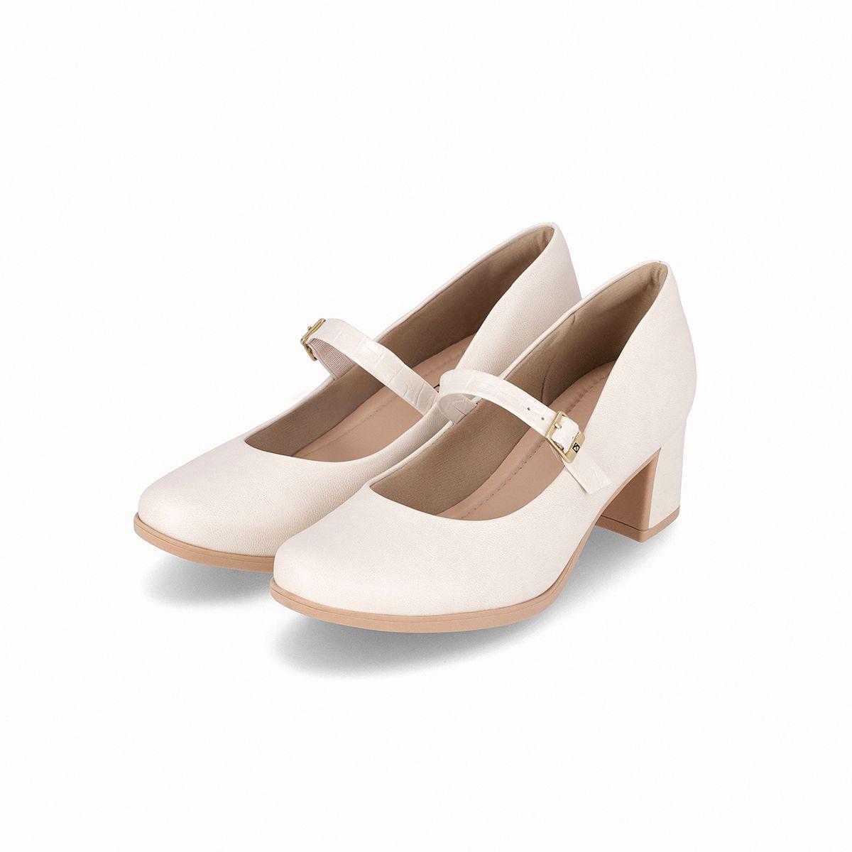 Zapato Mary Jane Blanco Piccadilly-0