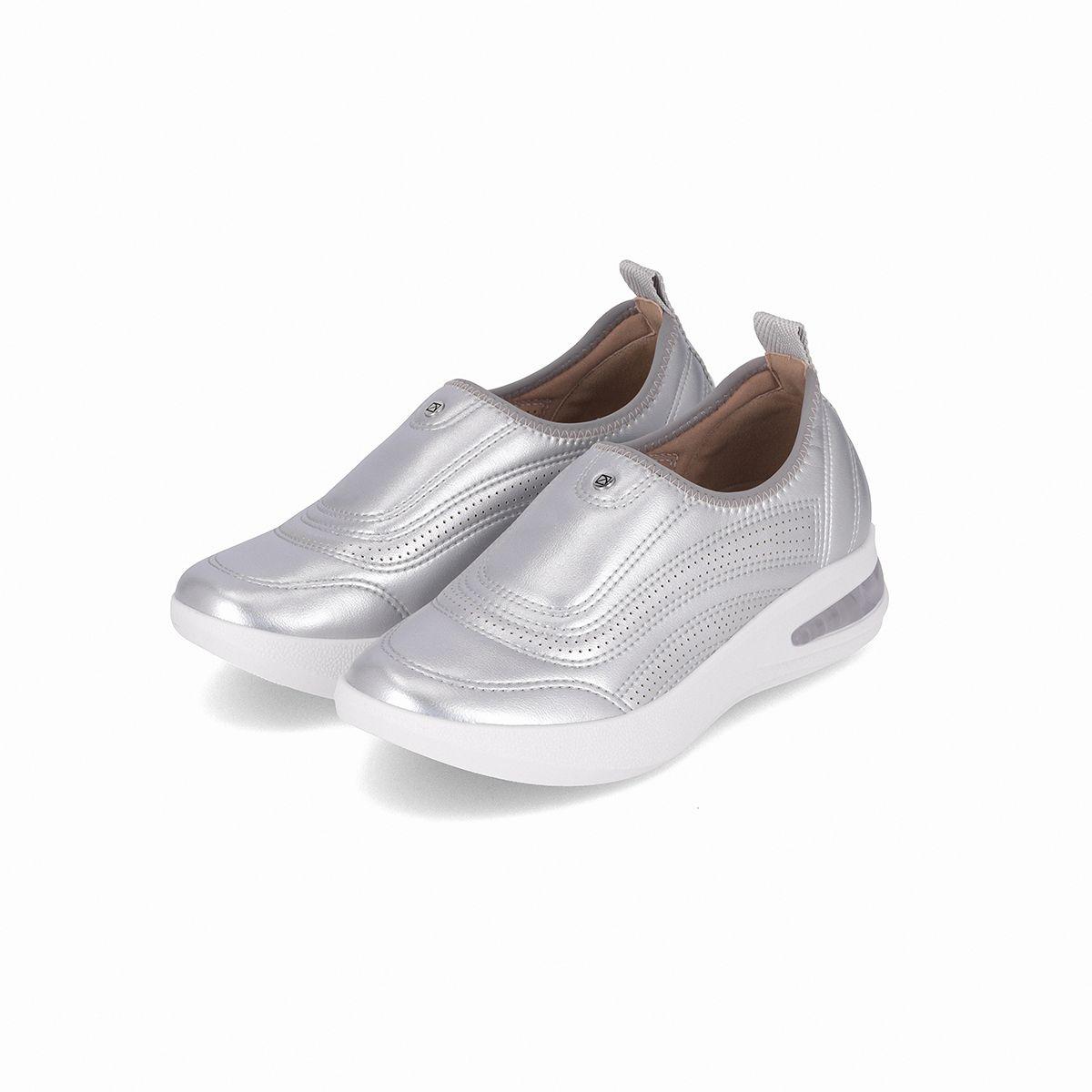 Zapatilla Mujer Plata Soft Step Piccadilly-2