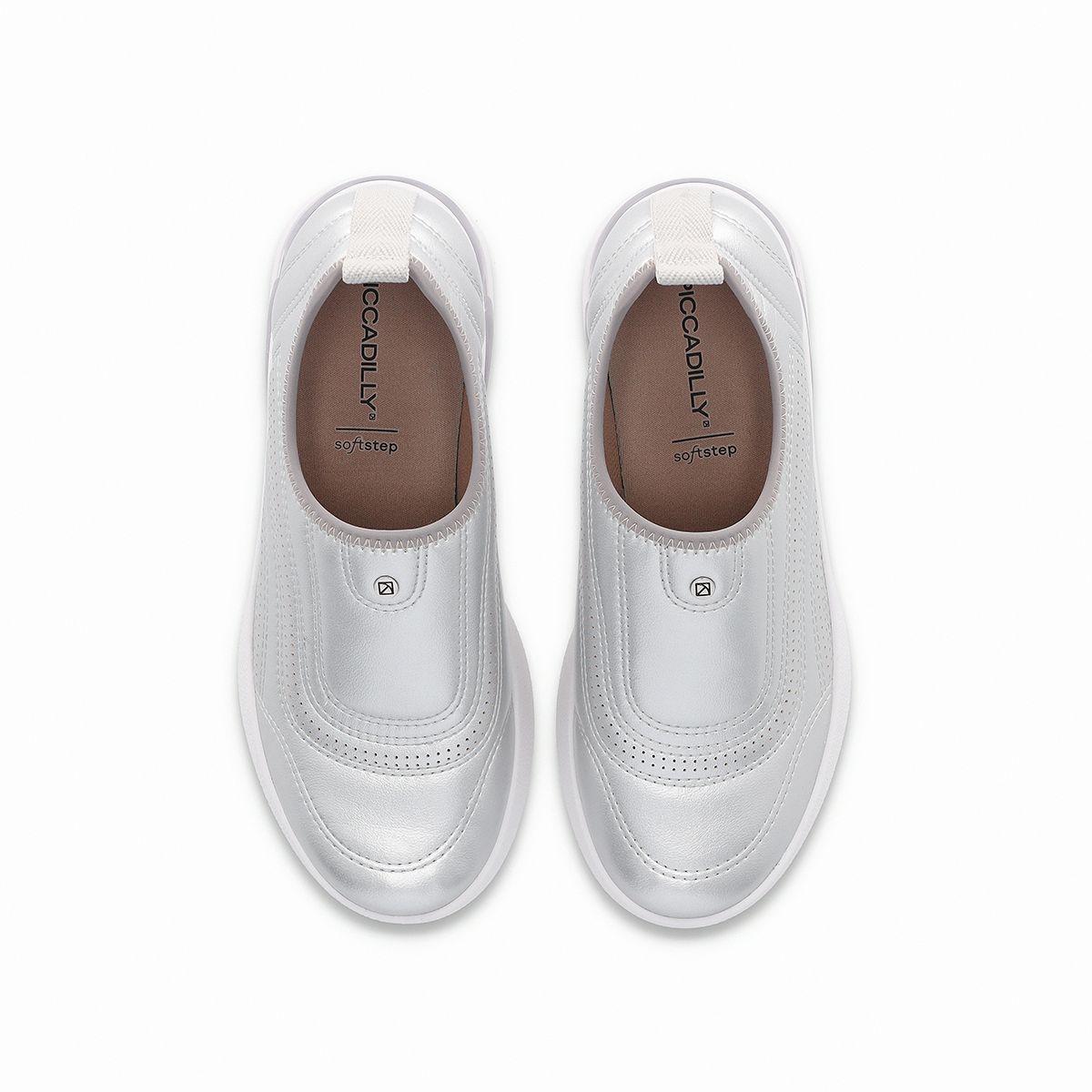 Zapatilla Mujer Plata Soft Step Piccadilly-4