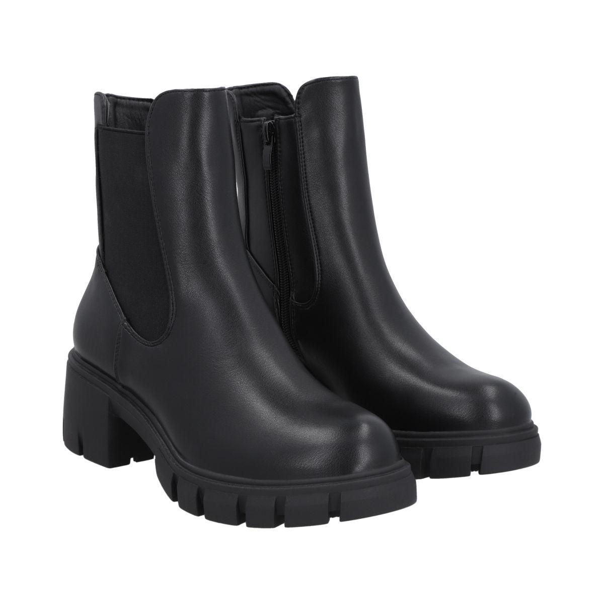 Botin Mujer Negro Street Police-4