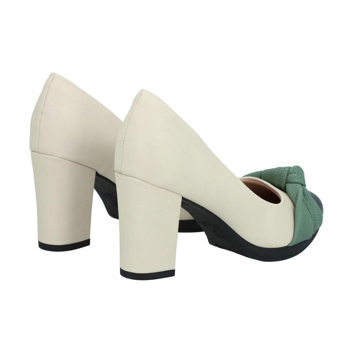 Zapato Deise Blanco/Verde Piccadilly-3