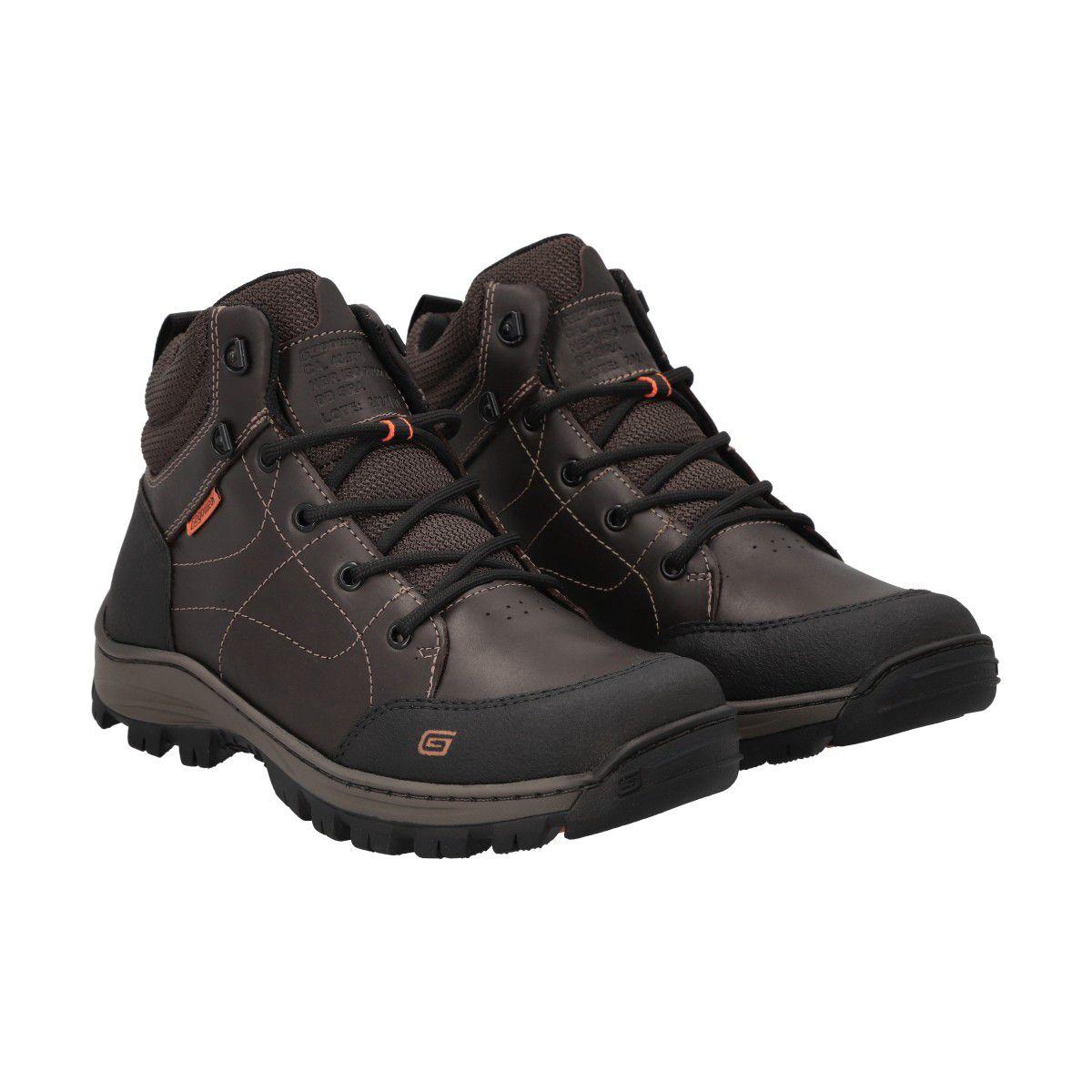 Botín Hombre Trekking Café Oscuro Endurance Gogowear-1