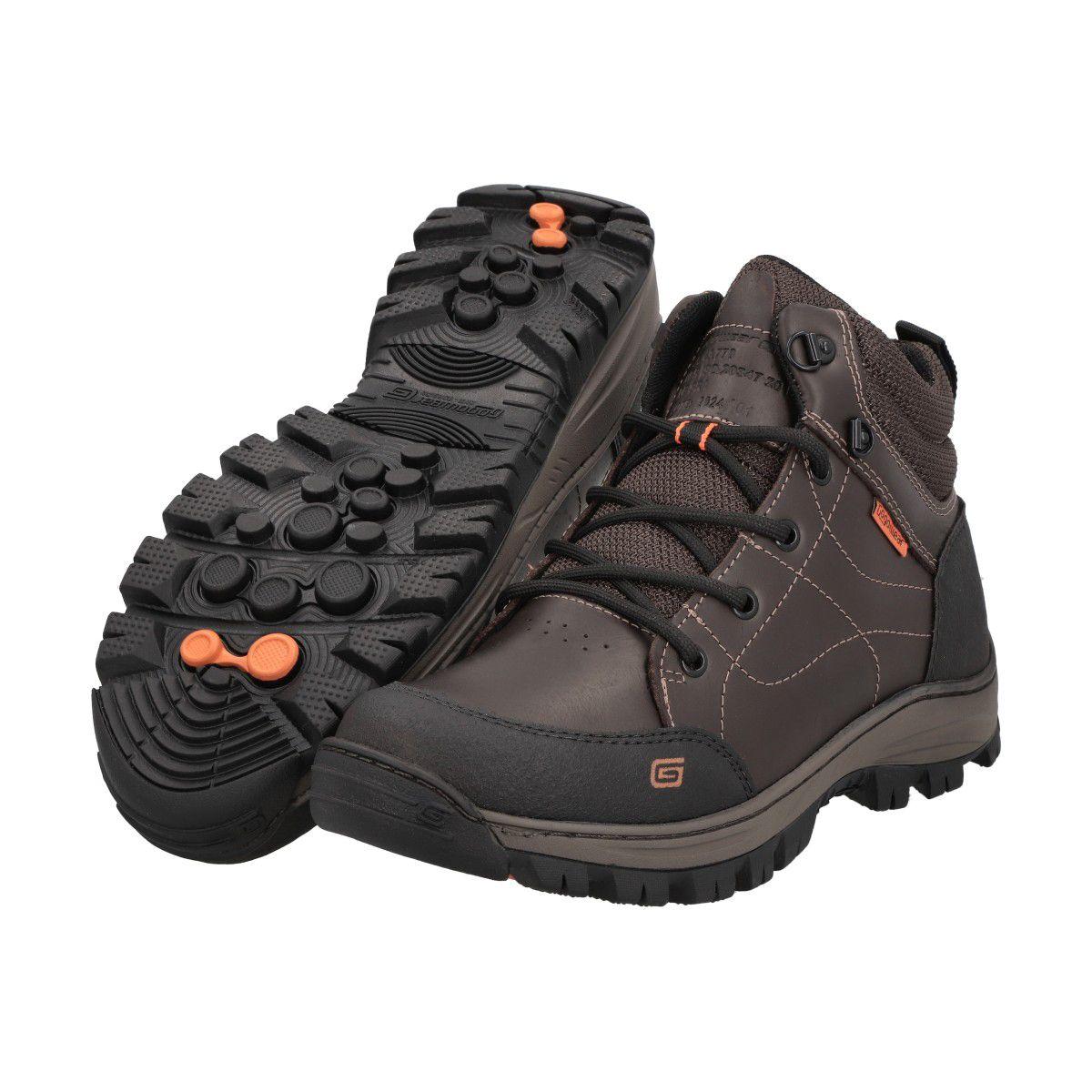 Botín Hombre Trekking Café Oscuro Endurance Gogowear-2