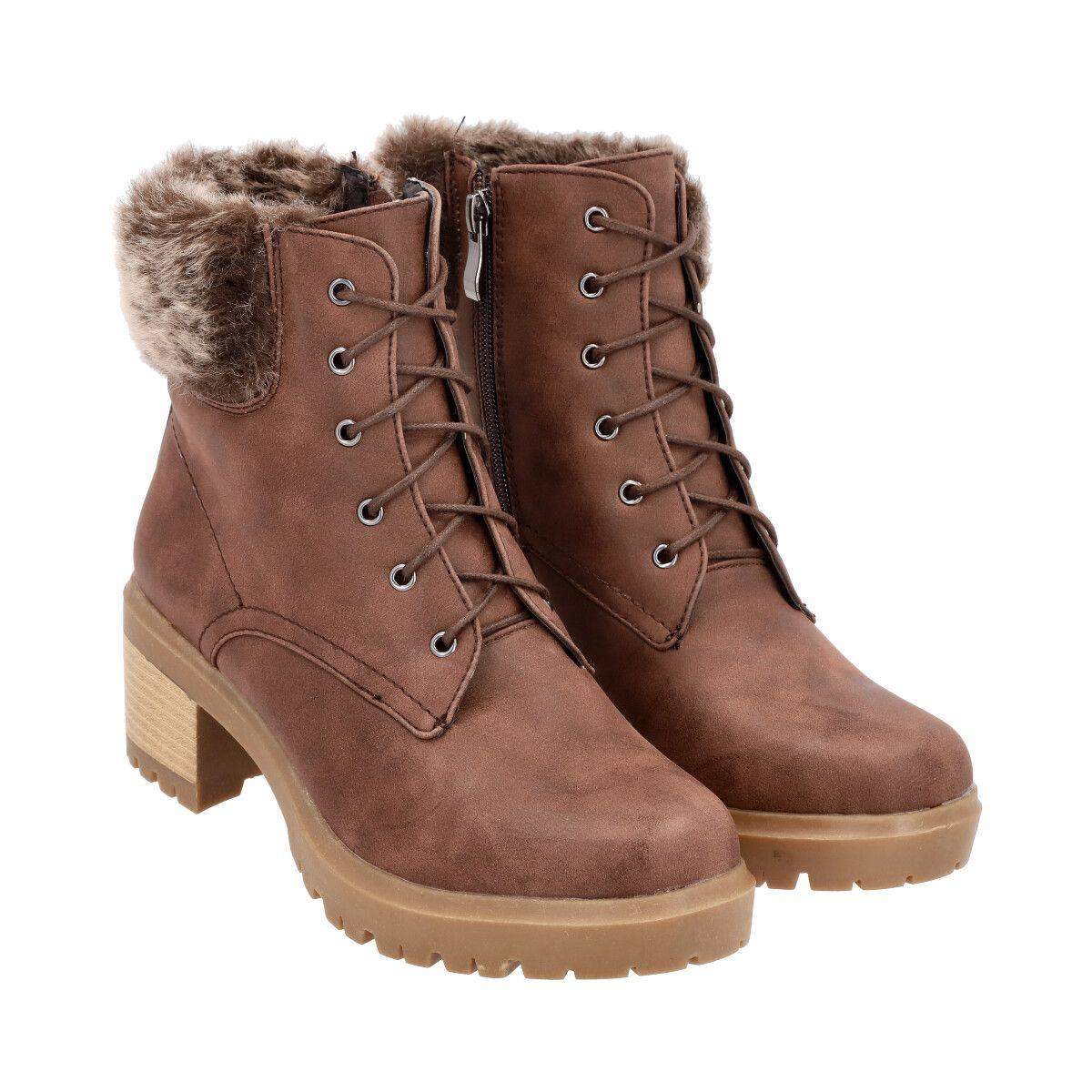 Botin Mujer Marrón Lara  Police-3