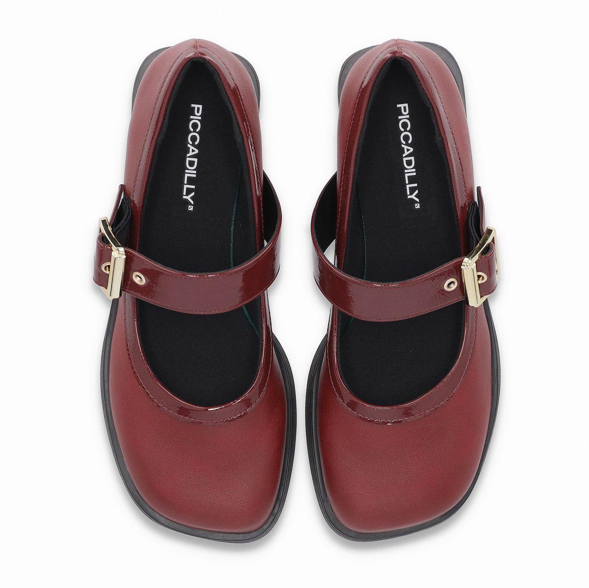 Zapato Mary Jane Mujer Burdeo Francisca Piccadilly-1