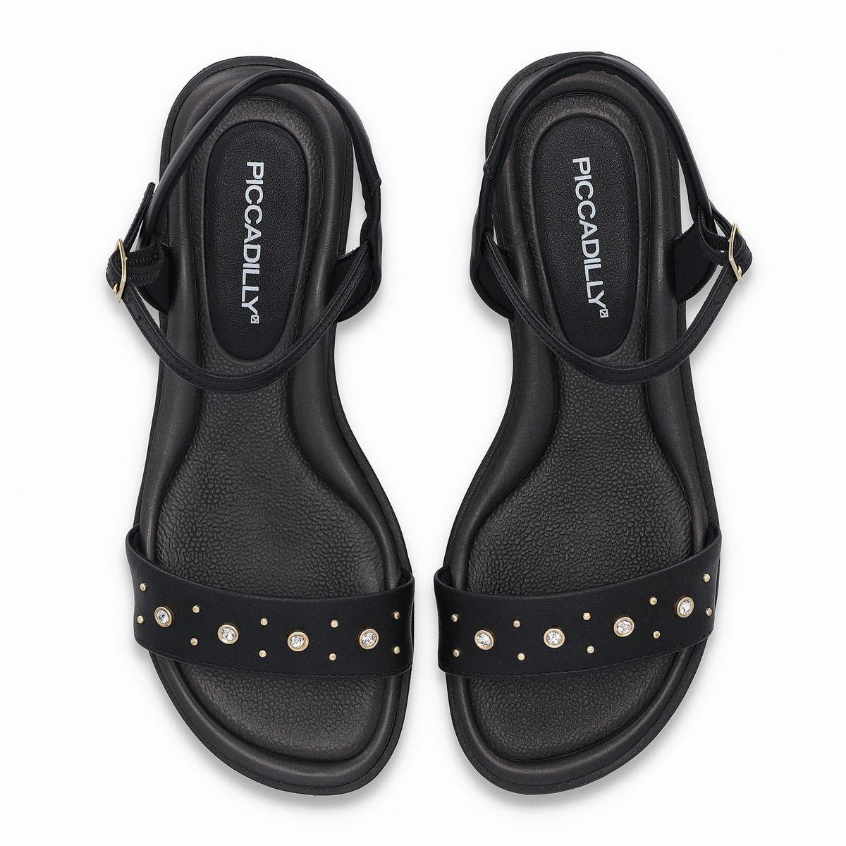 Sandalia Mujer Negro/Strass Taila 68  Piccadilly-1