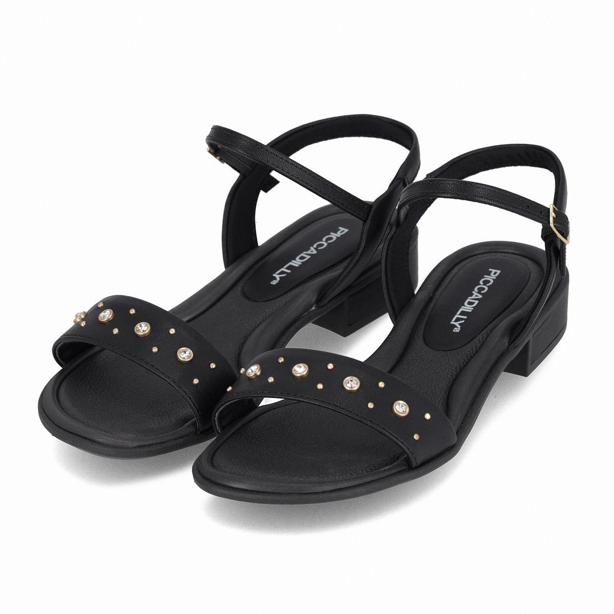 Sandalia Mujer Negro/Strass Taila 68  Piccadilly-2