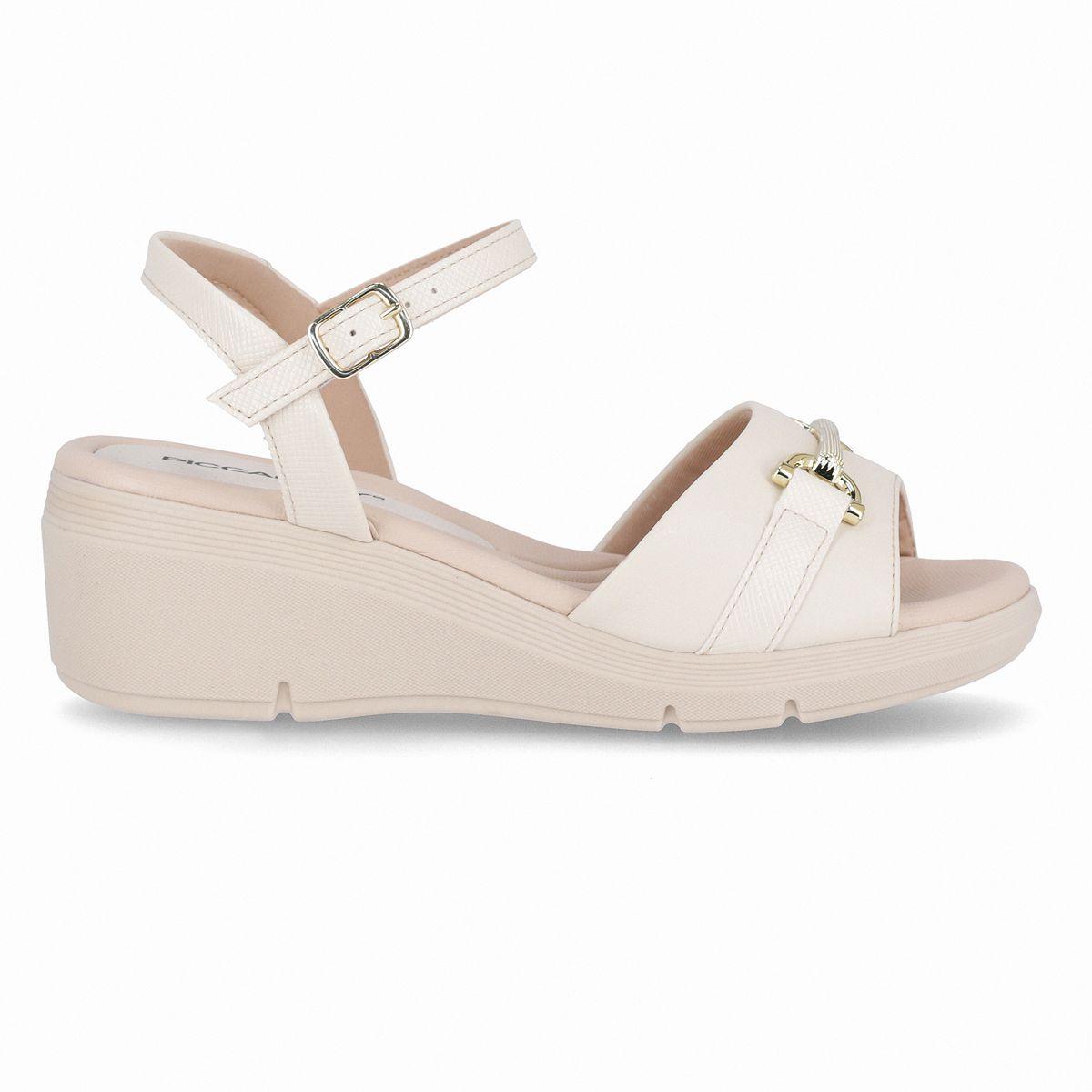 Sandalia Mujer Crema/Dorado Cecilia 372 Piccadilly-0