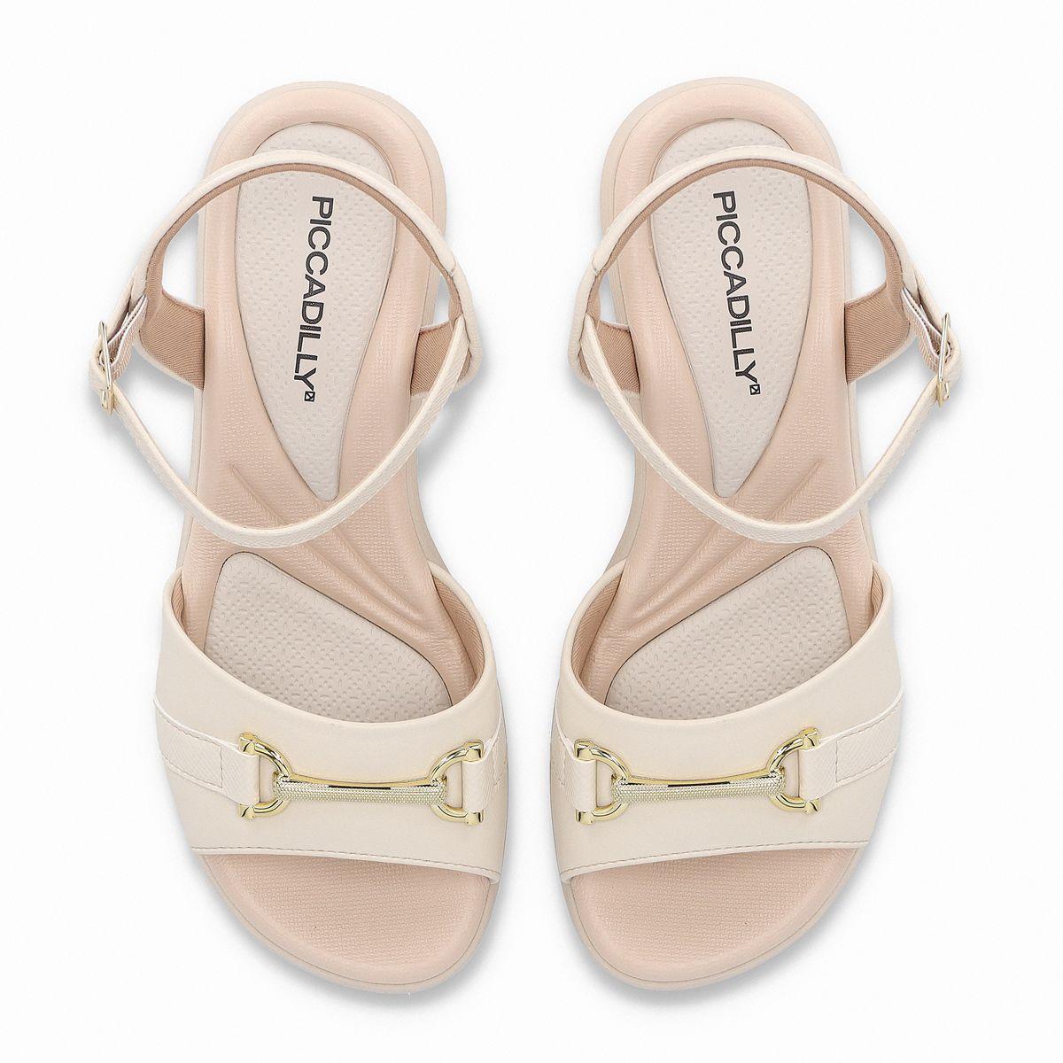 Sandalia Mujer Crema/Dorado Cecilia 372 Piccadilly-1