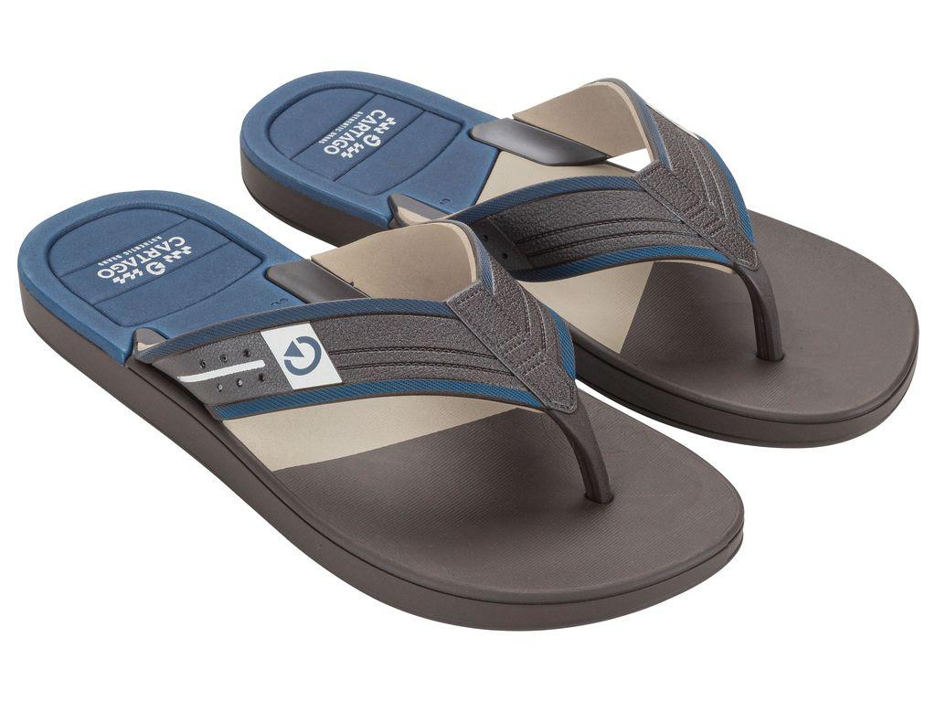 Sandalia Hombre Azul/Beige Dallas Cartago-1