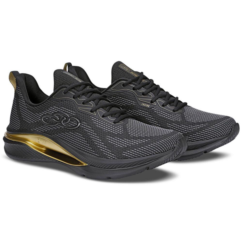Zapatilla Hombre Lusion Negro/Dorado Olympikus-1