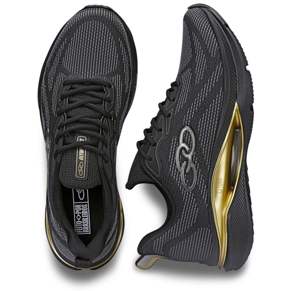 Zapatilla Hombre Lusion Negro/Dorado Olympikus-4
