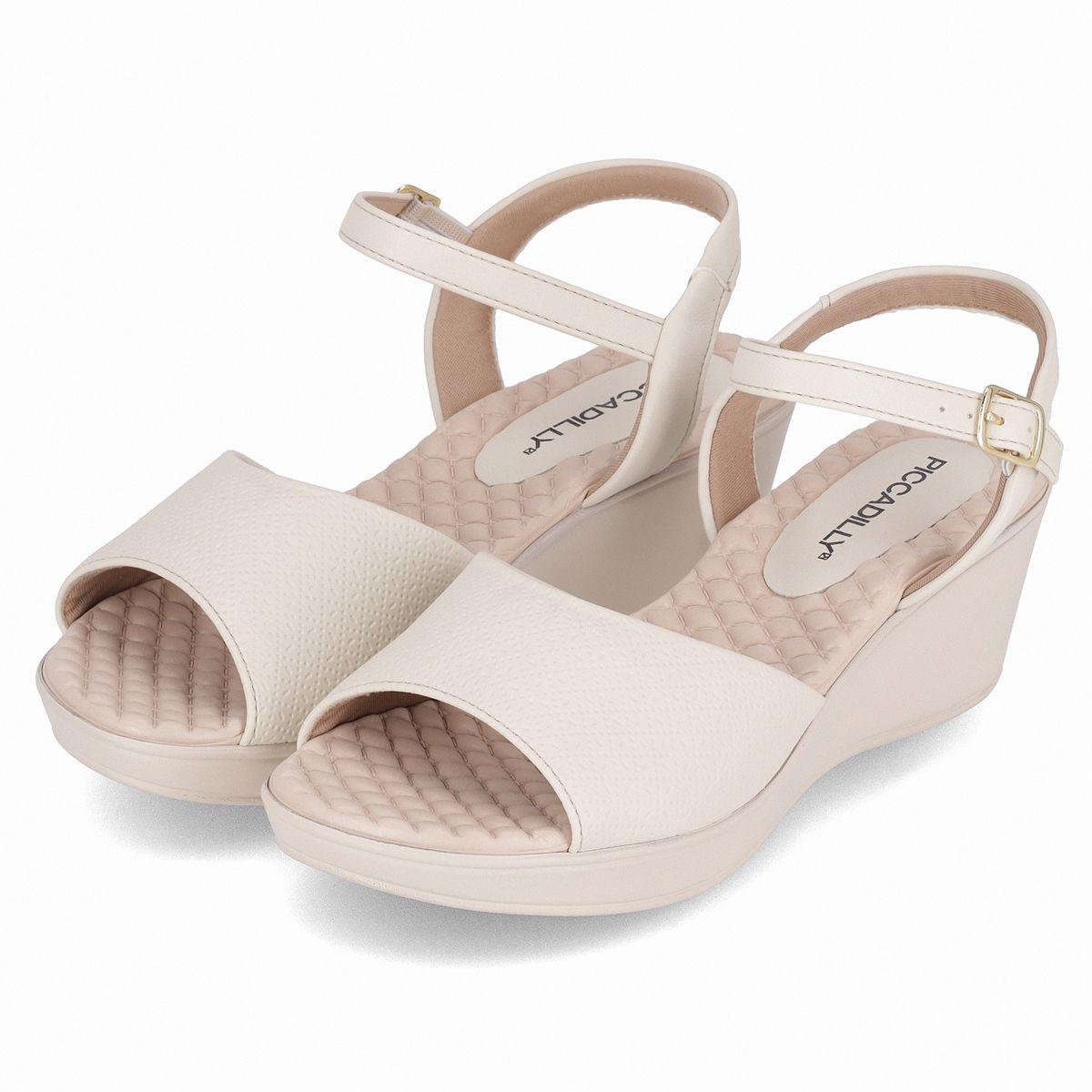 Sandalia Mujer Crema Cecilia Piccadilly-1
