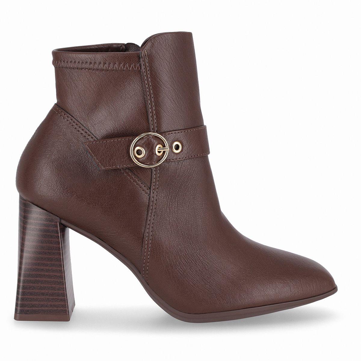 Botin Mujer Chocolate Boneca Piccadilly-0