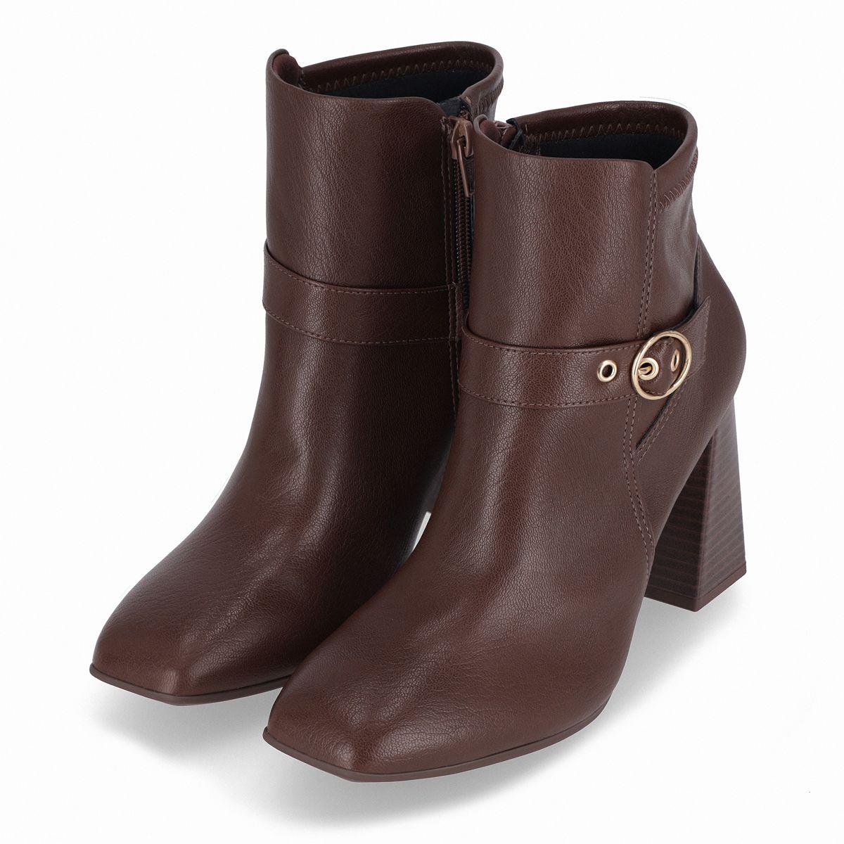 Botin Mujer Chocolate Boneca Piccadilly-2