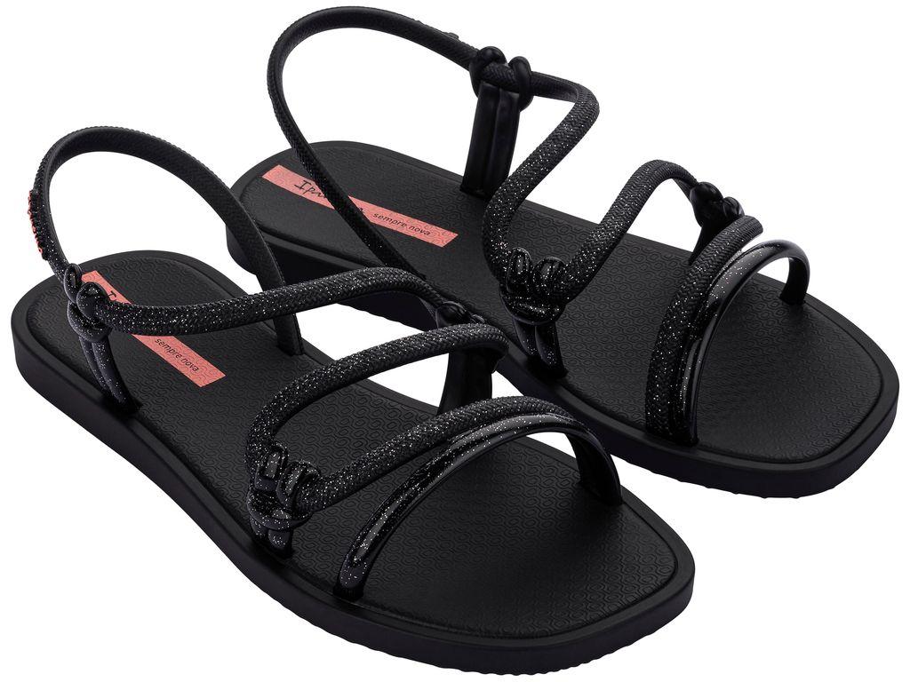 Sandalia Infantil Negro/Glitter Solar Mais Ipanema-1