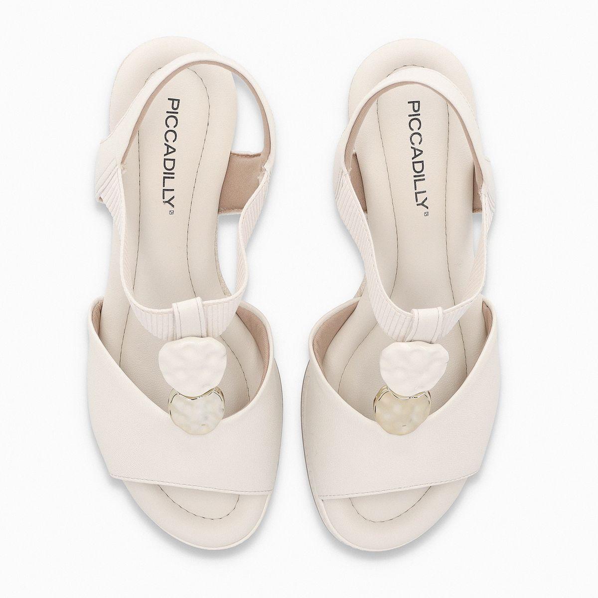 Sandalia Mujer Crema/Dorado Alice Piccadilly-1