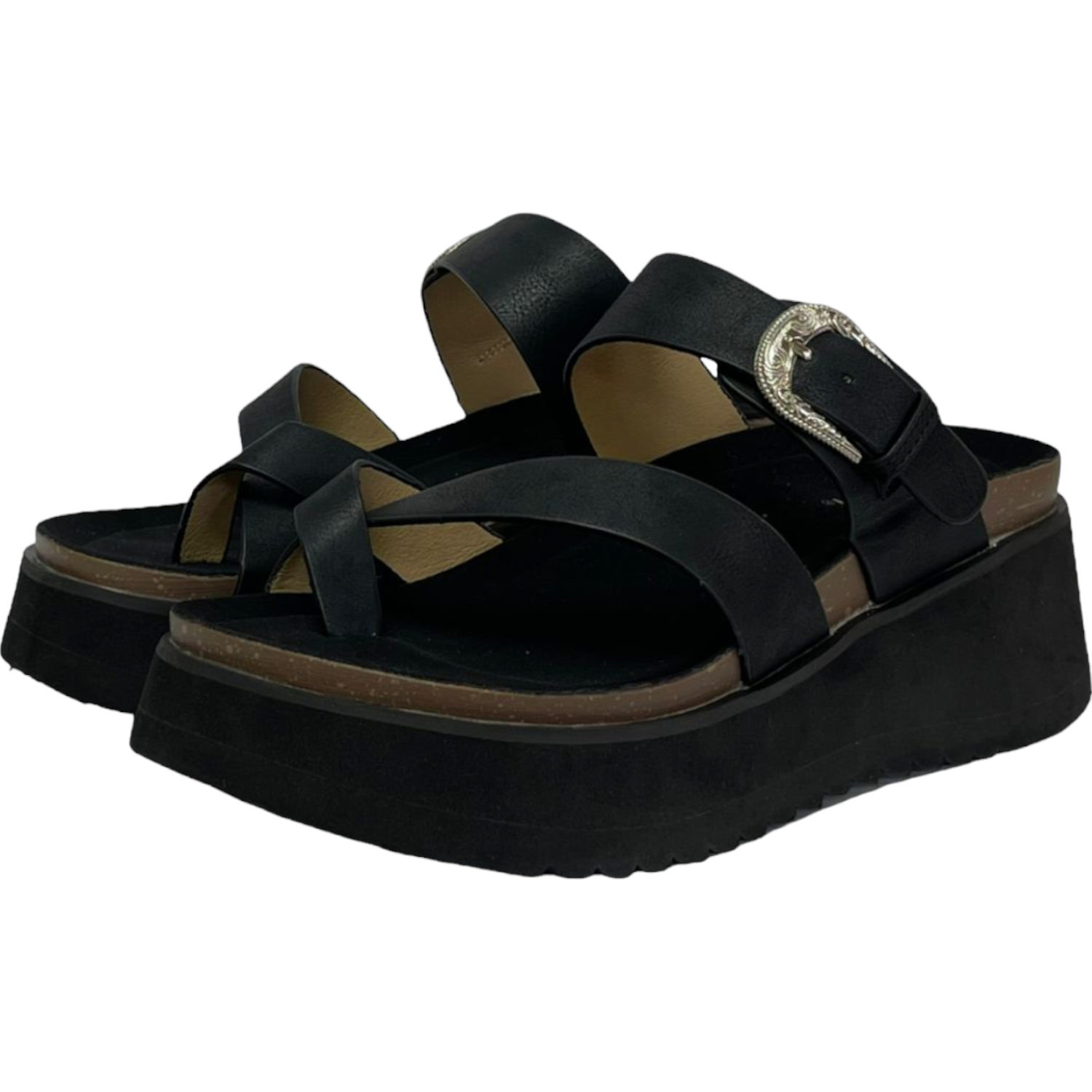 Sandalia Mujer Negro Rosario Detogni-2