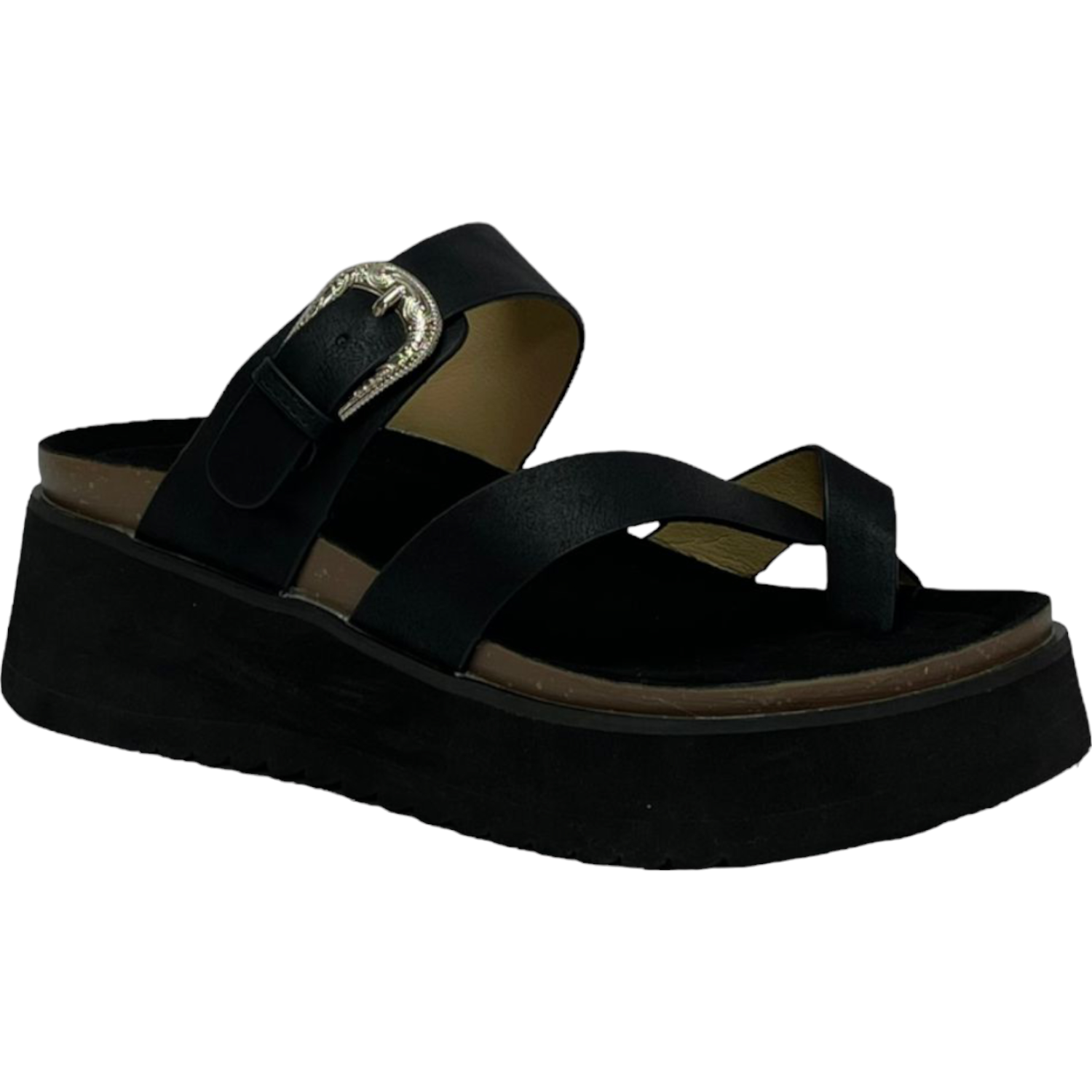 Sandalia Mujer Negro Rosario Detogni-3