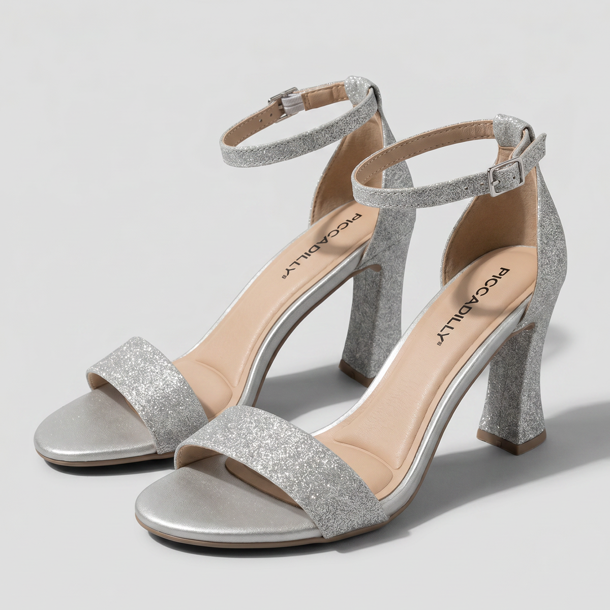 Sandalia Mujer Plata/Glitter Rafa 48 Piccadilly-2