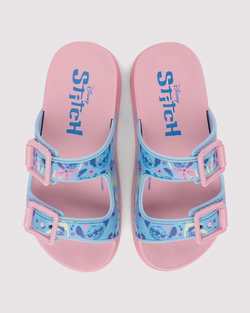 Sandalia Infantil Azul/Rosa Disney Stich Ipanema-1