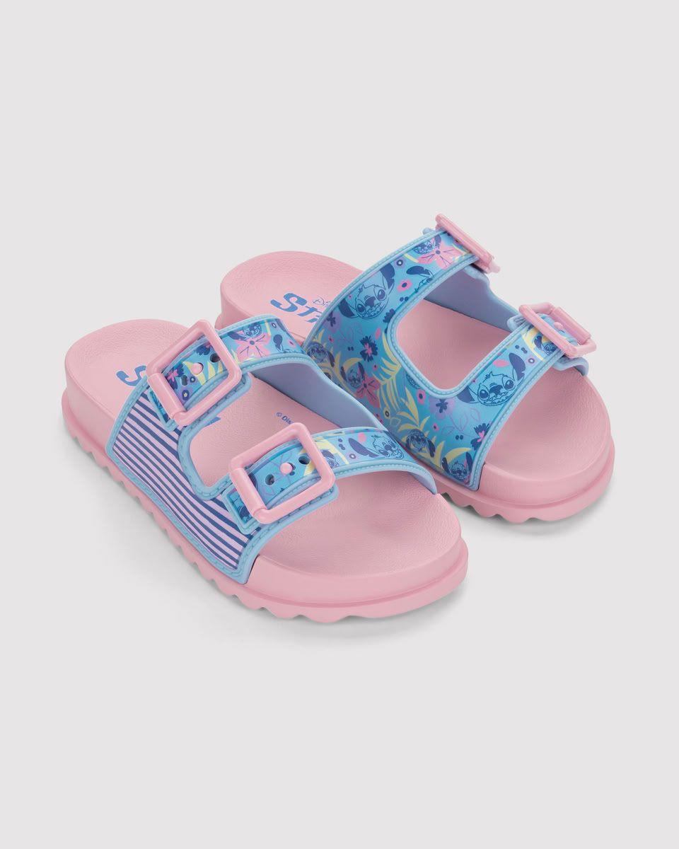 Sandalia Infantil Azul/Rosa Disney Stich Ipanema-2