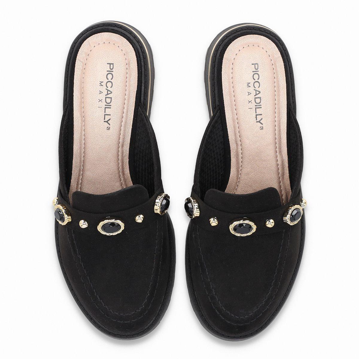 Zueco Mujer Negro Gisa Piccadilly-1