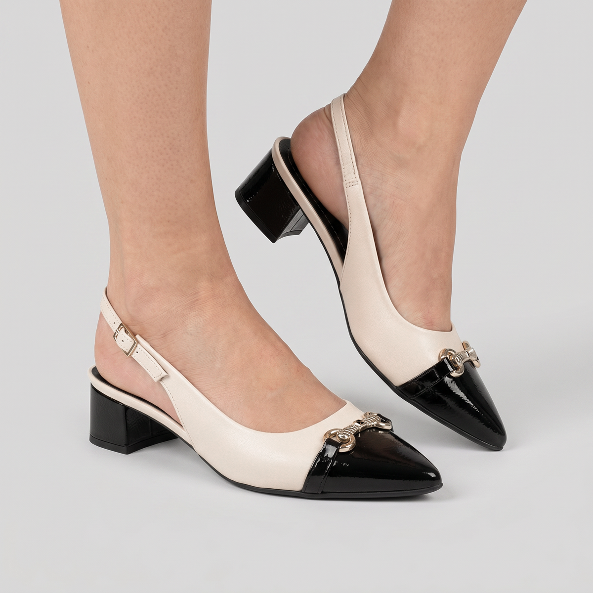 Zapato Mujer Negro/Crema Taci 19 Piccadilly-1