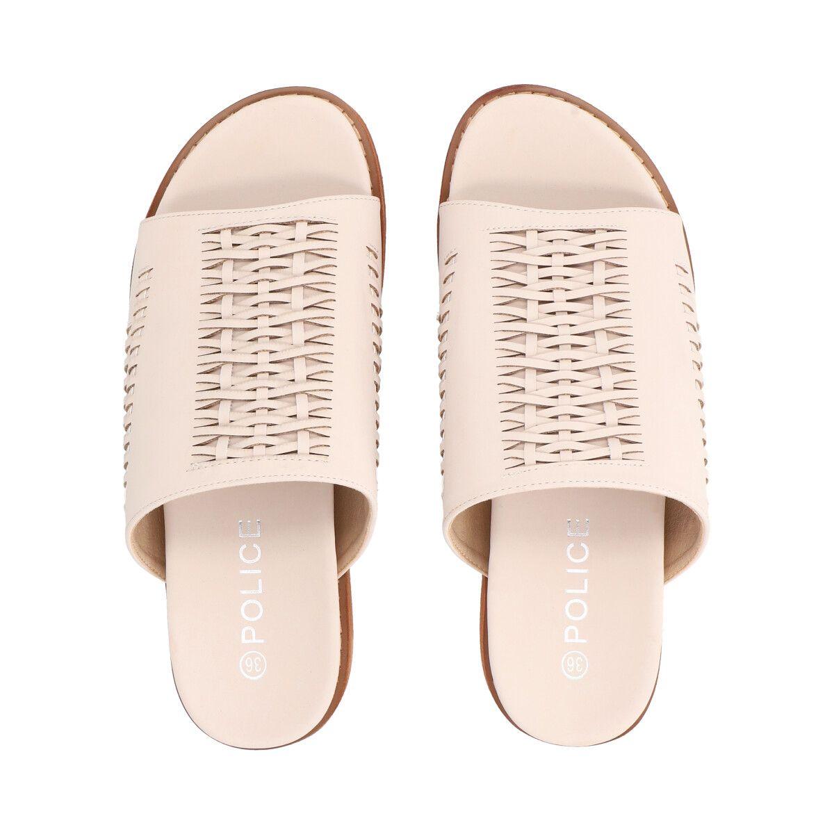 Sandalia Mujer Beige Kika Police-1