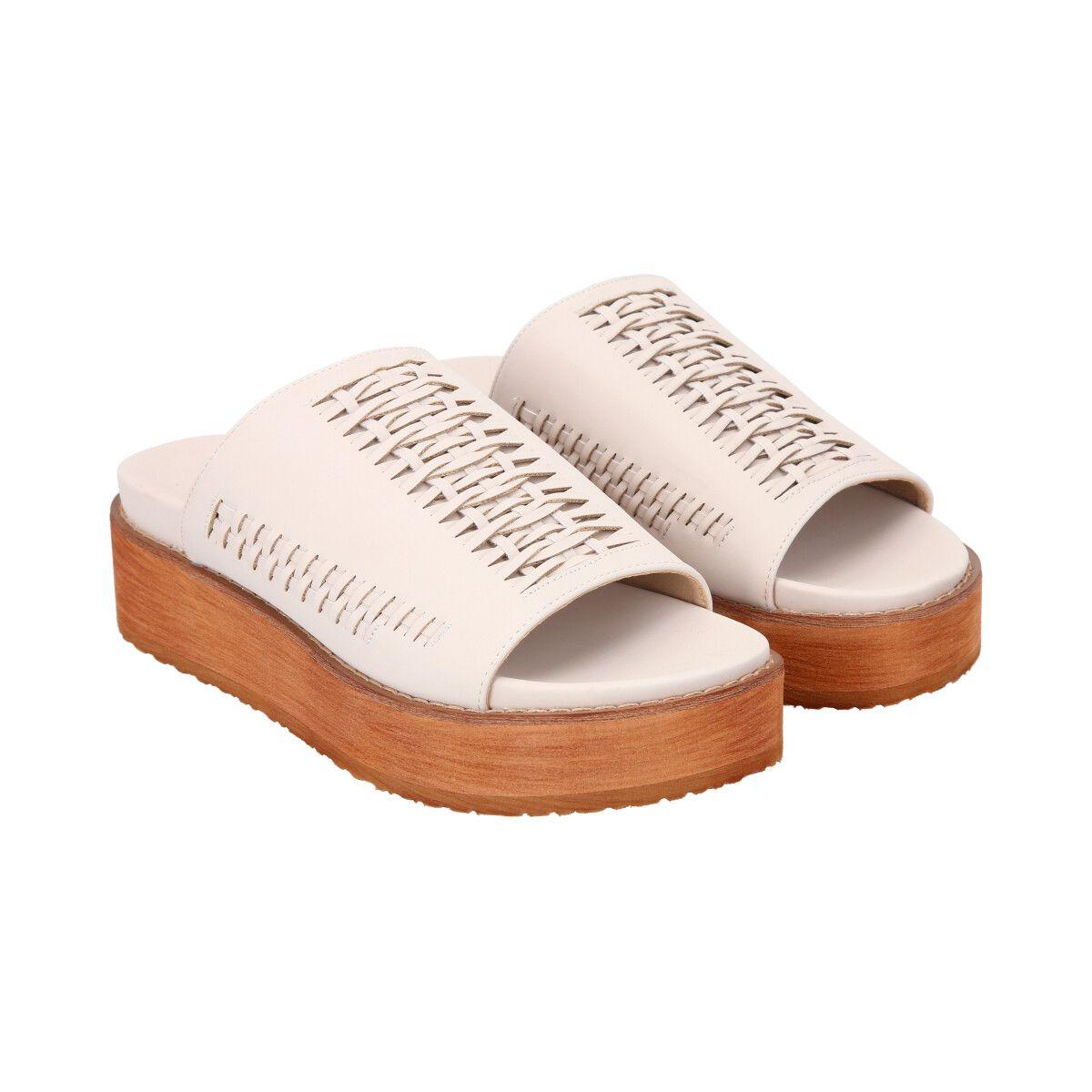 Sandalia Mujer Beige Kika Police-3