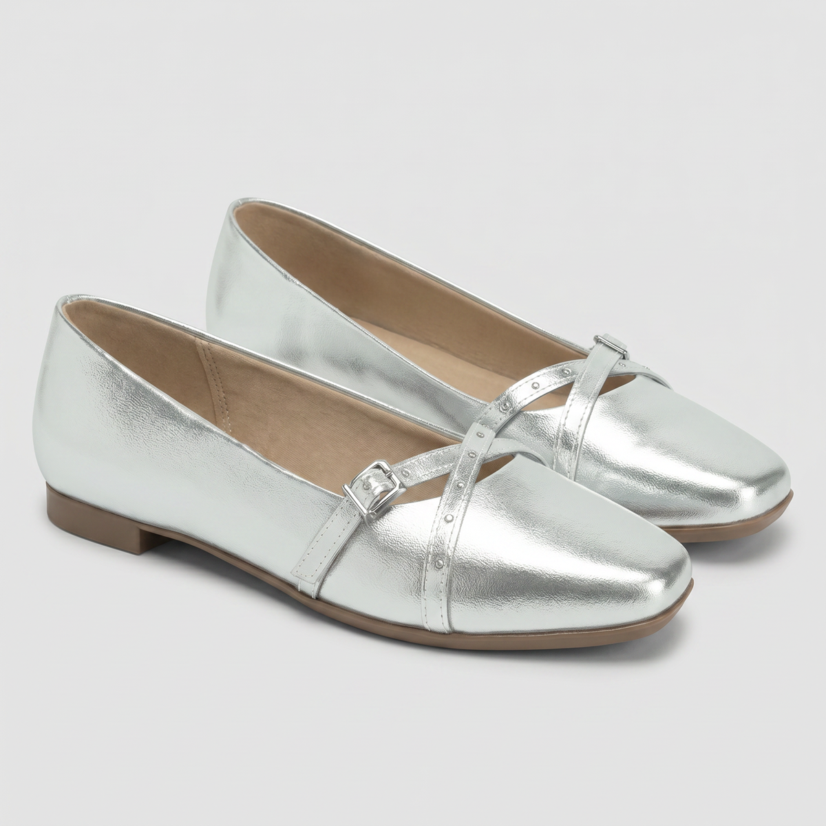Ballerina Mujer Plata Vanessa Piccadilly-2