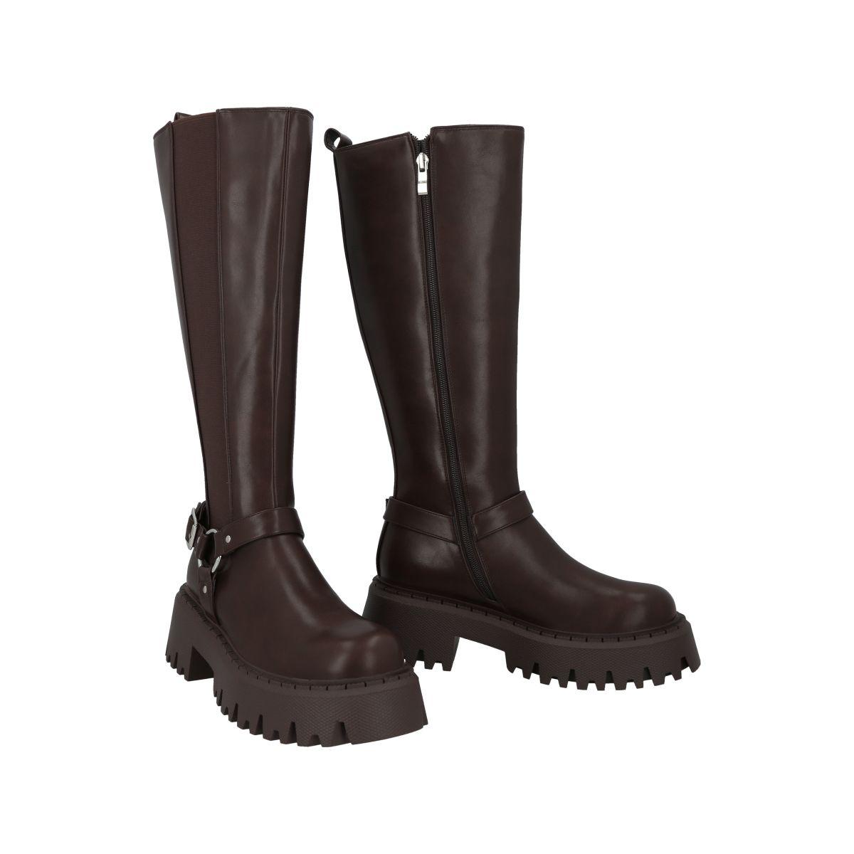 Bota Mujer Café Renata Police-2