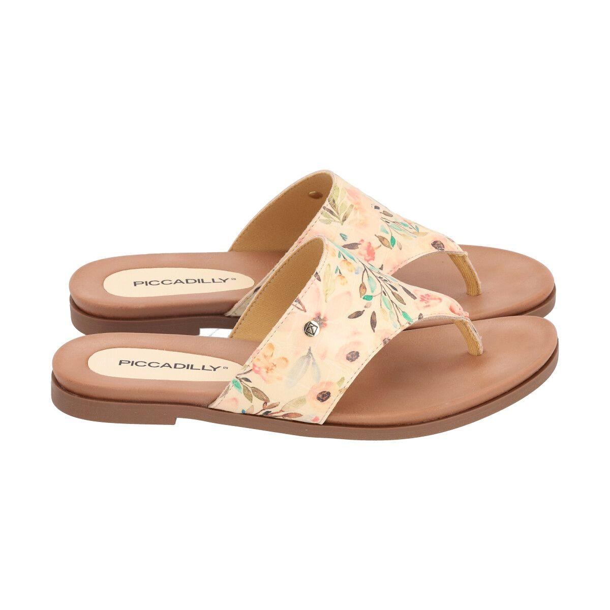 Sandalia Mari Floreada/Marron Piccadilly-2
