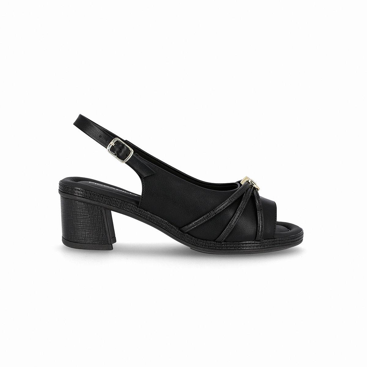 Sandalia Paola Dorado/Negro Piccadilly-1