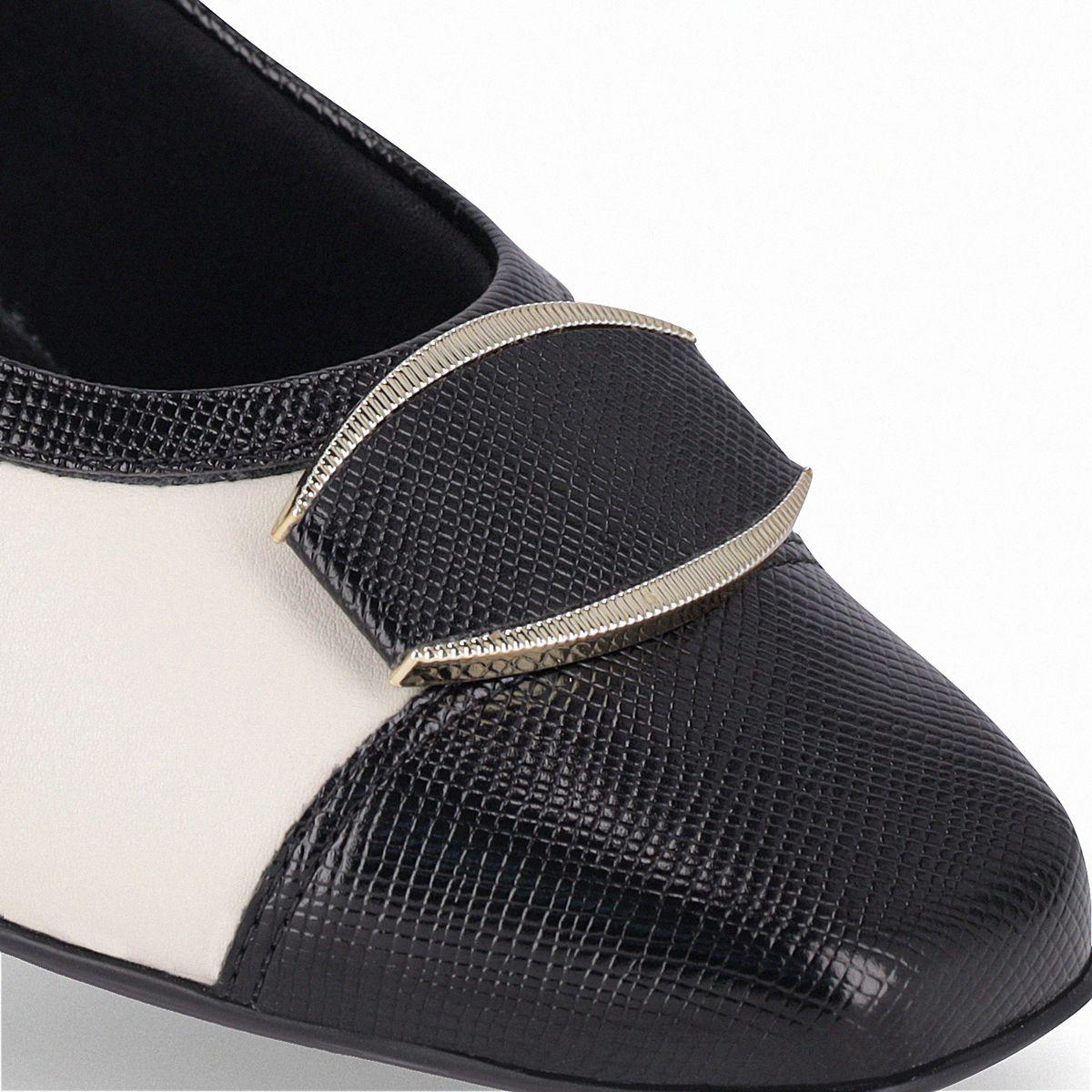 Zapato Mujer Negro/Crema Tati 417 Piccadilly-4