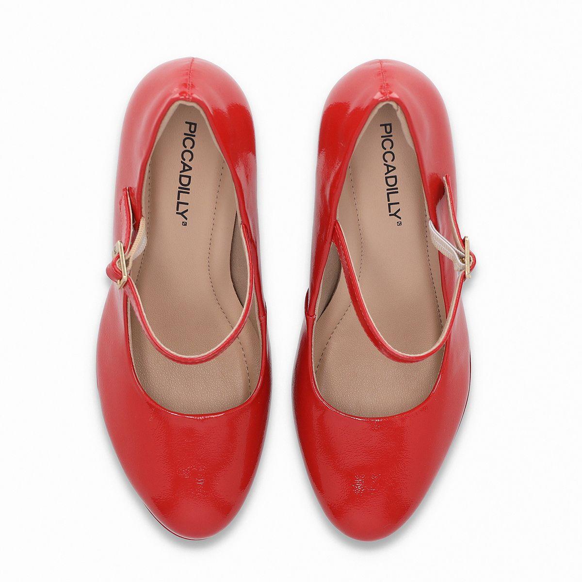 Zapato Mary Jane Mujer Rojo/Charol Evelin Piccadilly-1