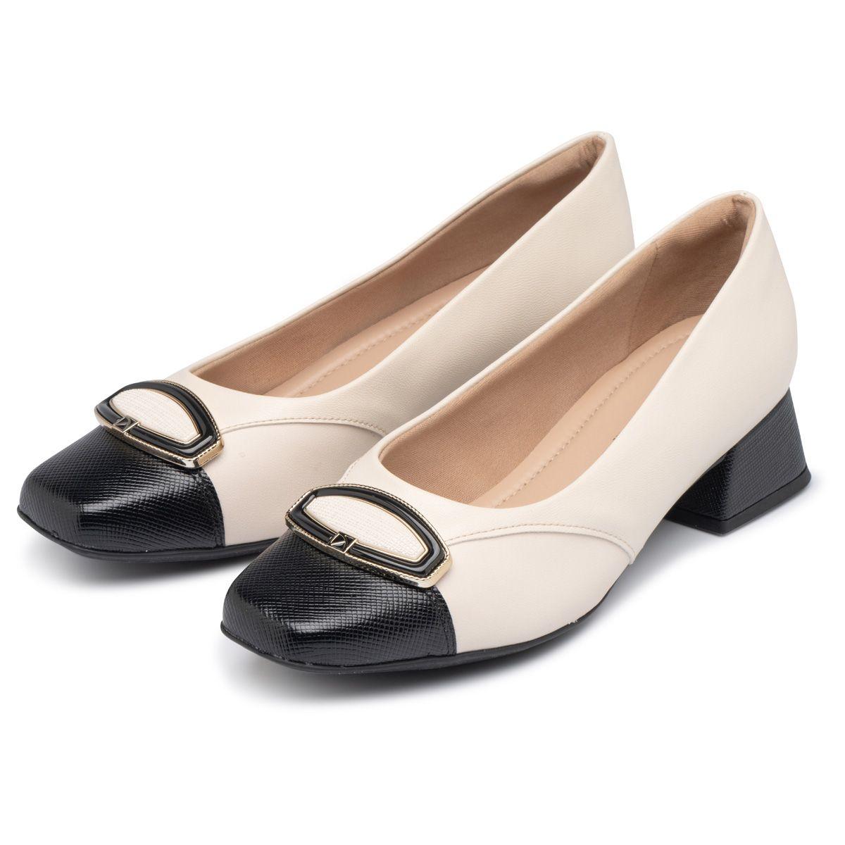 Zapato Mujer Hueso/Negro Tati 324 Piccadilly-2