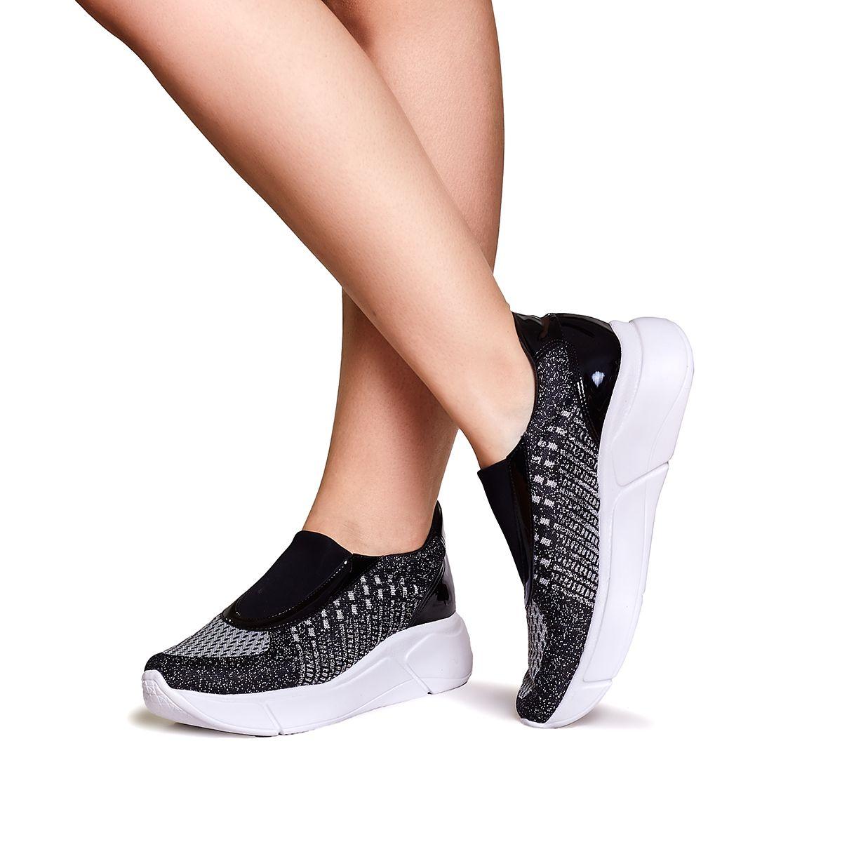 Zapatilla Mujer Piccadilly Negro-2