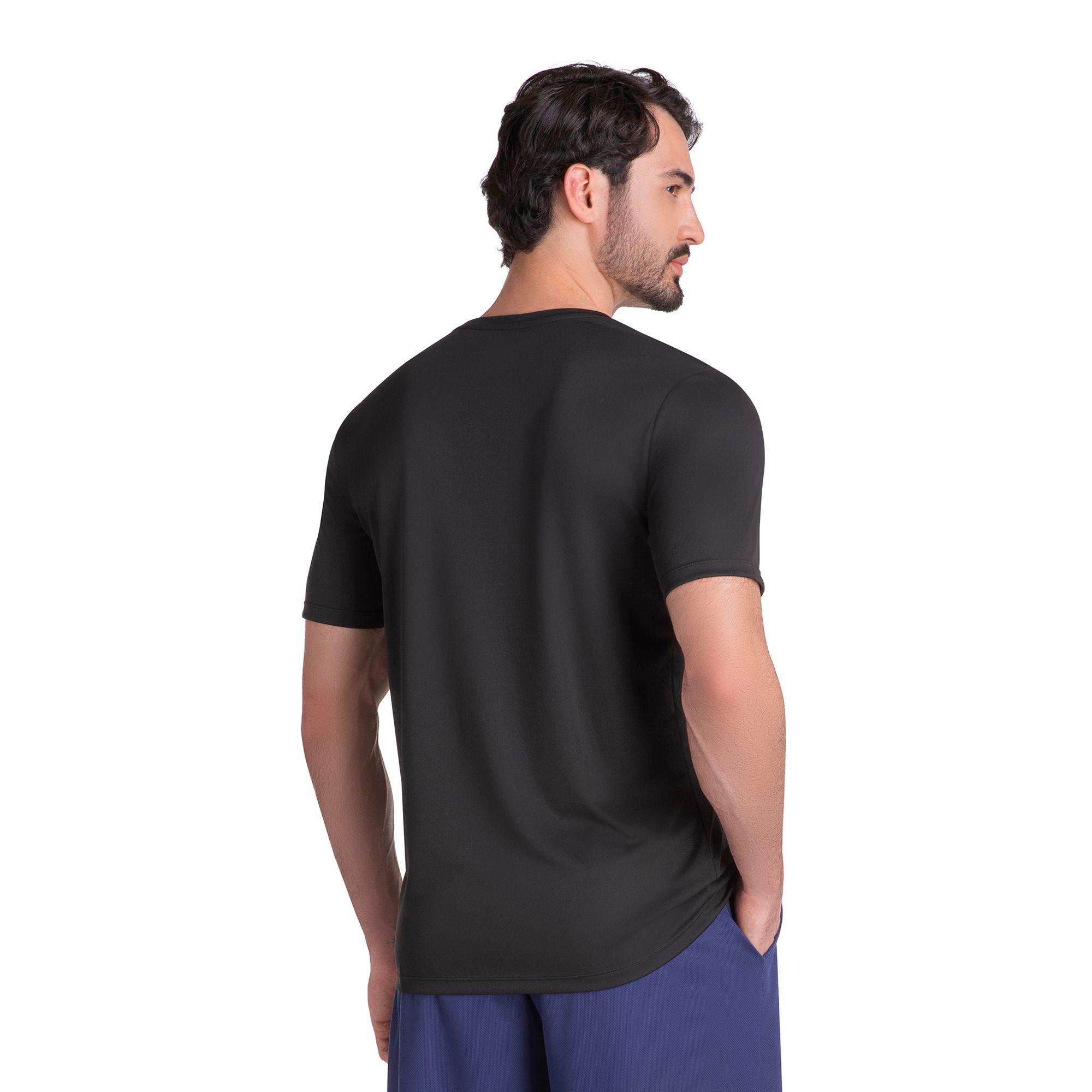 POLERA ESSENTIAL MANGA CORTA NEGRA HOMBRE-2