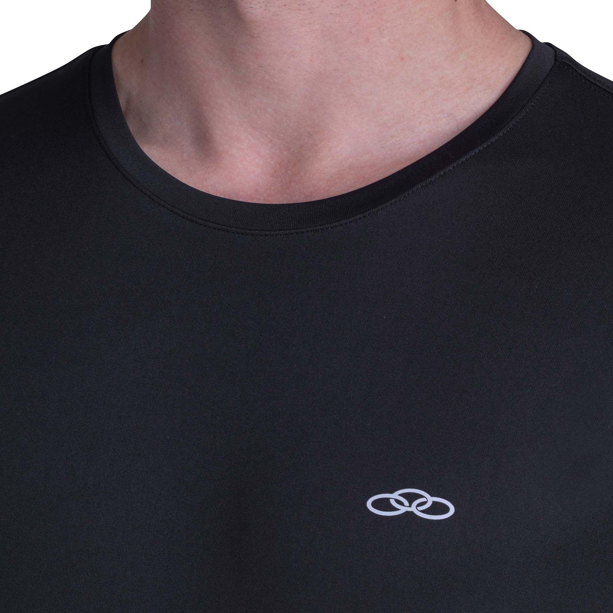 POLERA ESSENTIAL MANGA CORTA NEGRA HOMBRE-4