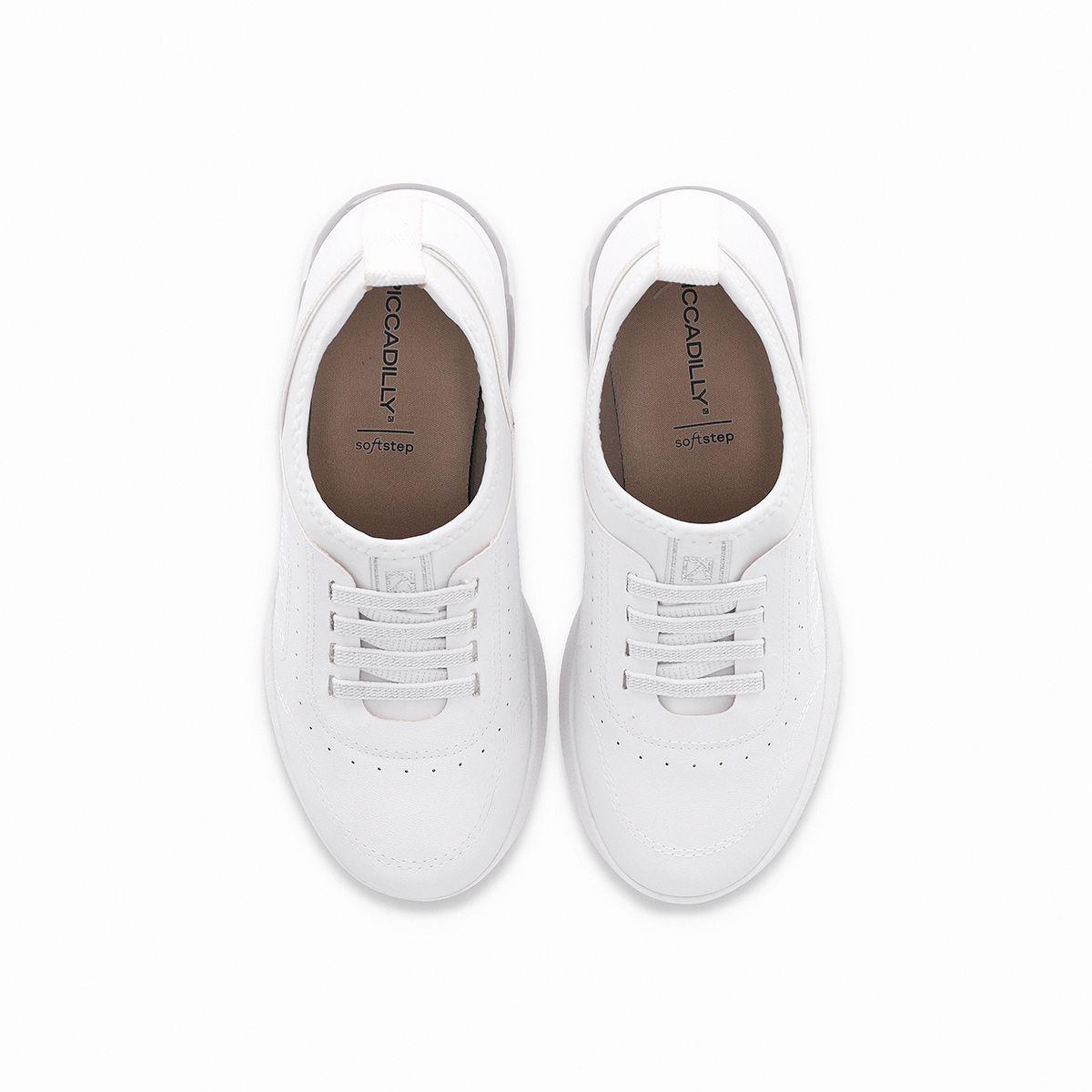 Zapatilla Mujer Blanco/Elastico Soft Step Piccadilly-2