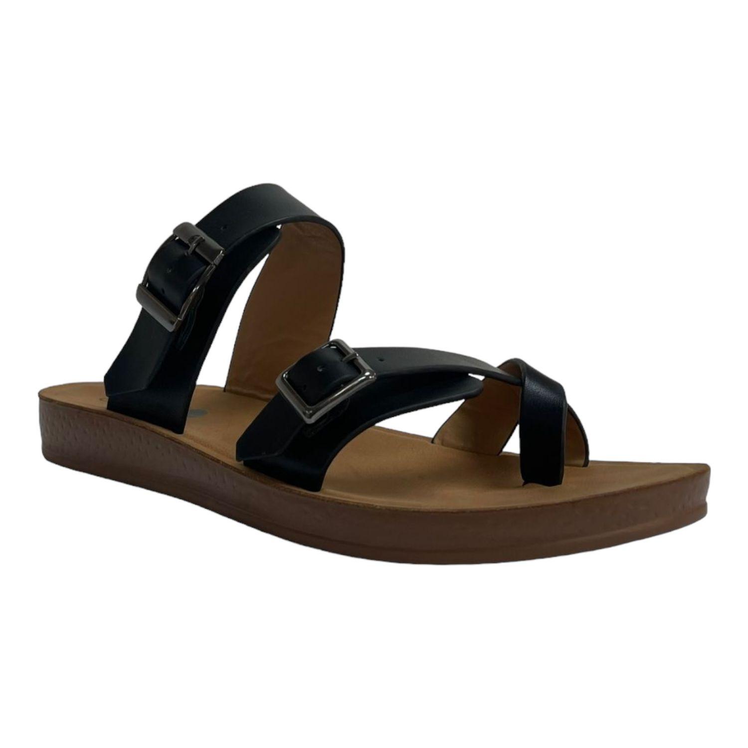 Sandalia Mujer Negro Soledad Detogni-1