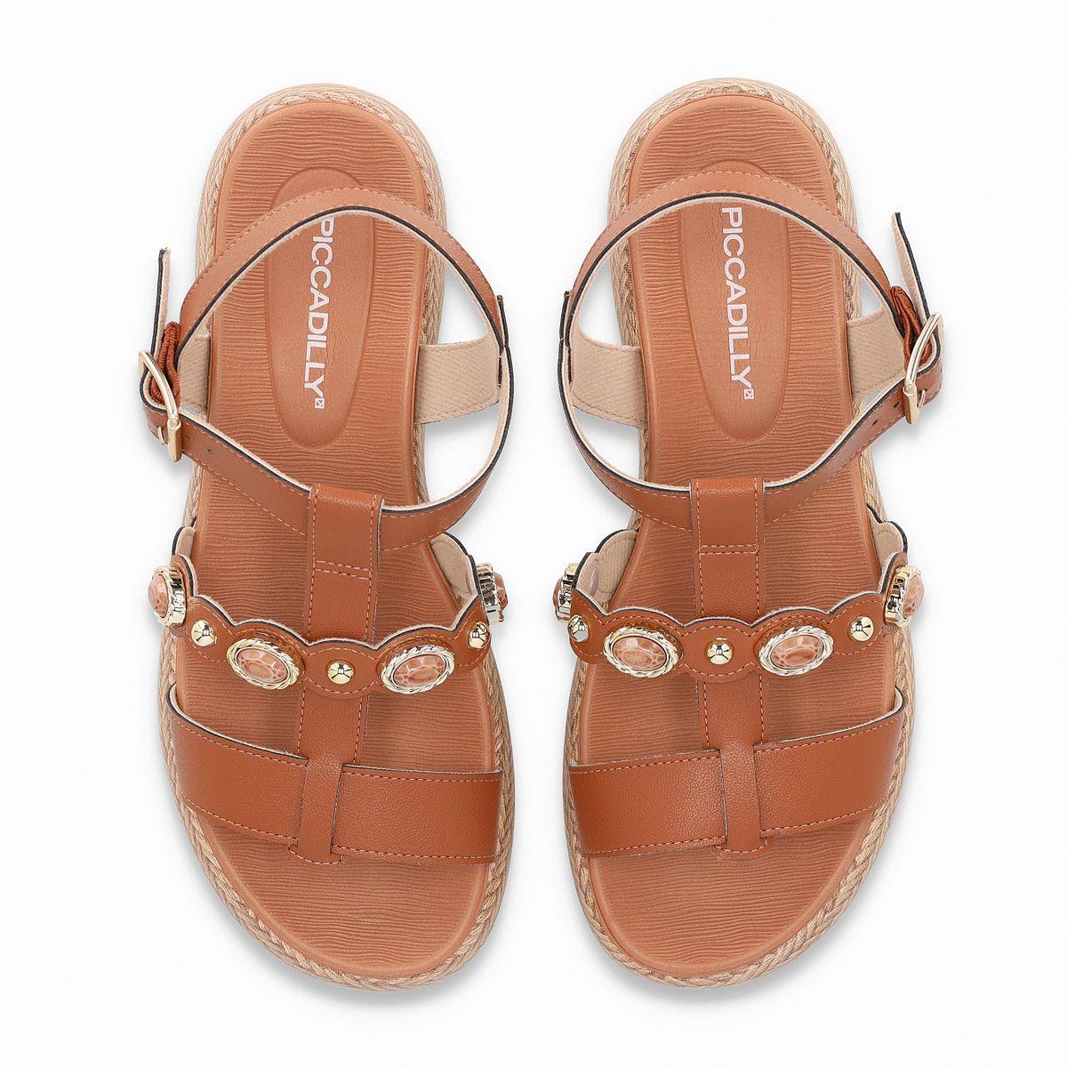 Sandalia Mujer Café Sol 795 Piccadilly-1